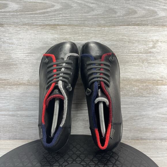 Camper Women's G3d Peu Cam Black Leather Sneakers Size EU 38 US7.5 - Picture 6 of 9